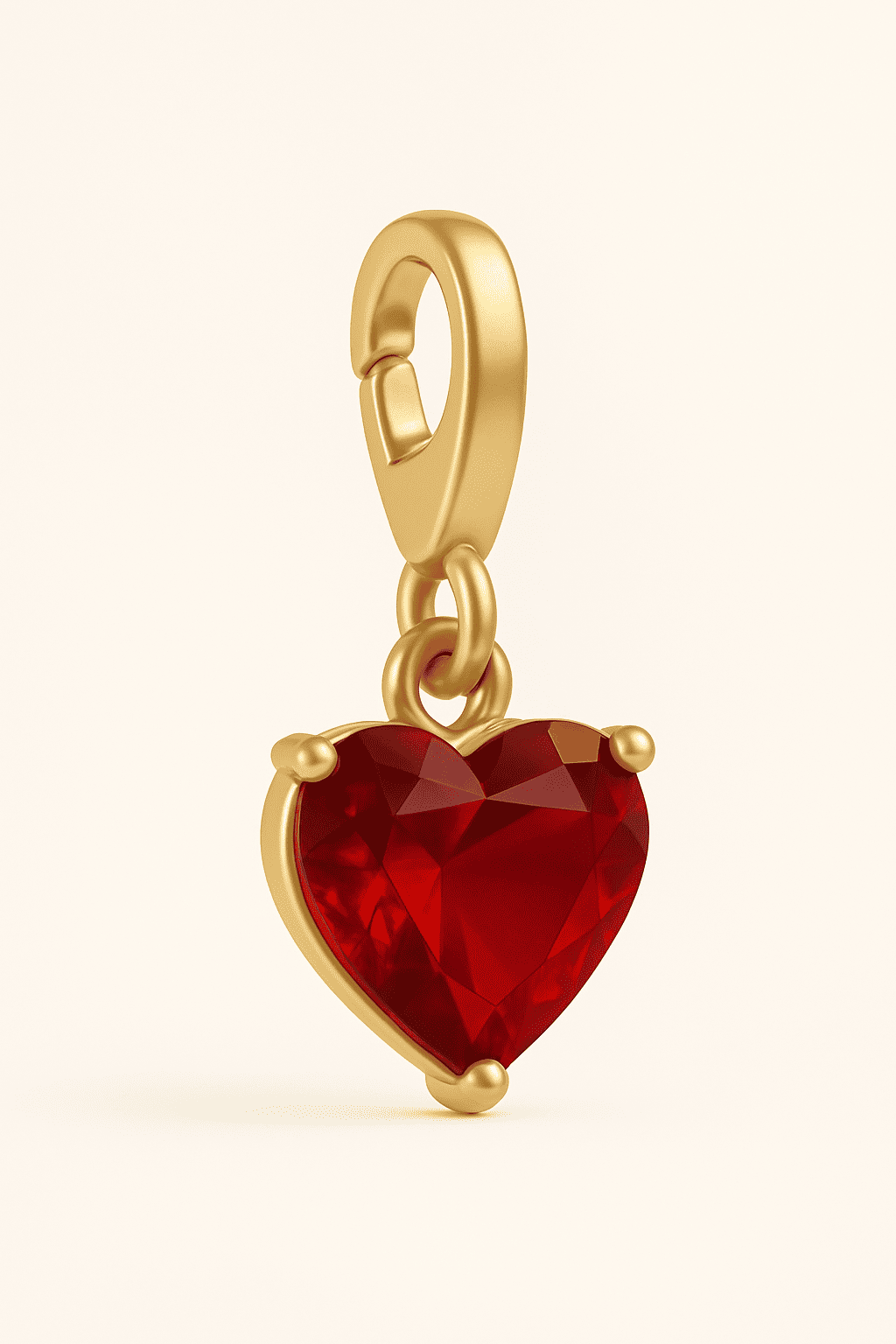 HEART ON FIRE CHARM