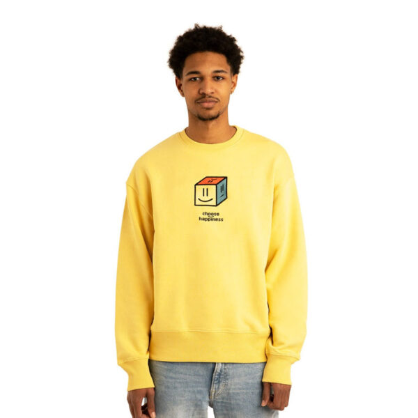 Gelbes Choose Happiness Sweatshirt