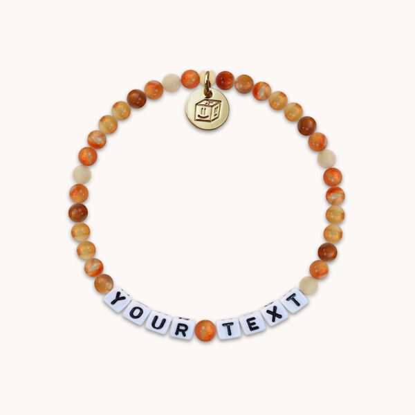Achat Stone Perlen Armband mit Wunschbuchstaben | Text | Name