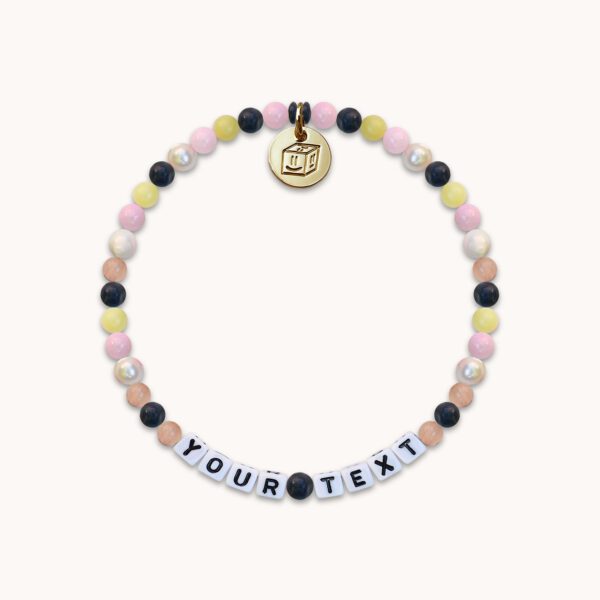 Colorful Perlen Armband mit Wunschbuchstaben | Text | Name