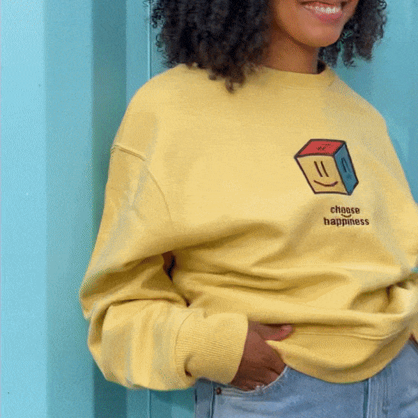 Bewegbild Choose Happiness Logo Sweatshirts
